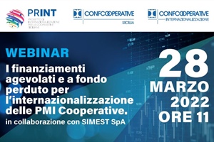 Confcooperative Sicilia, al via il ciclo di webinar sull’internazionalizzazione delle cooperative siciliane