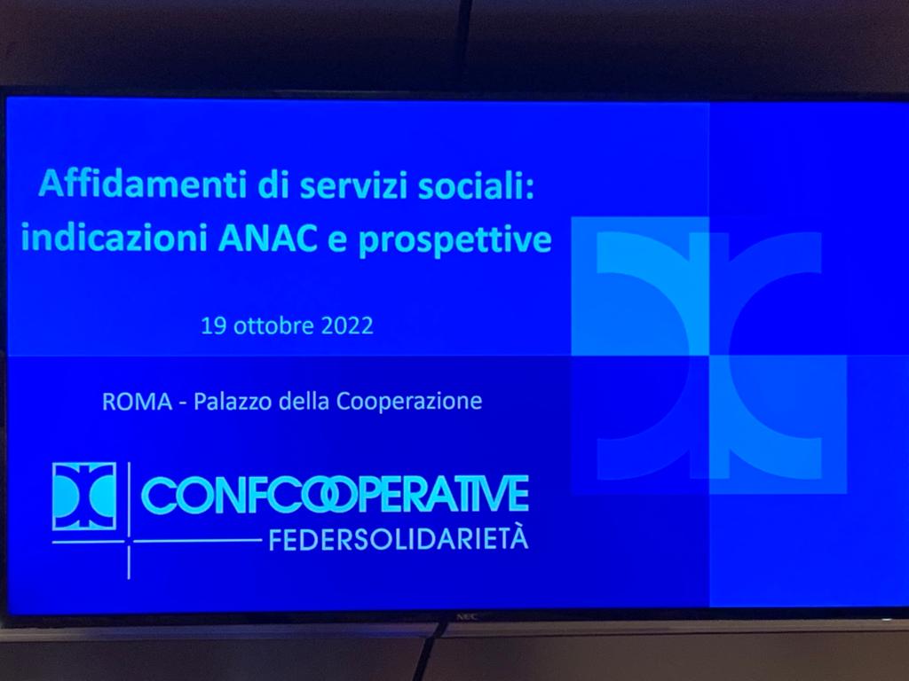 Affidamenti di servizi sociali: le indicazioni ANAC e le prospettive emerse dall’incontro promosso da Federsolidarietà