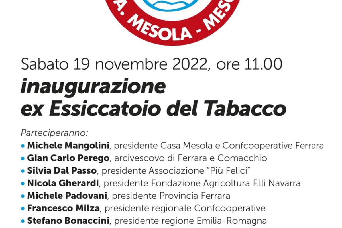 Ferrara: nuova vita per l’Ex Essiccatoio del Tabacco tra innovazione e formazione dei più fragili