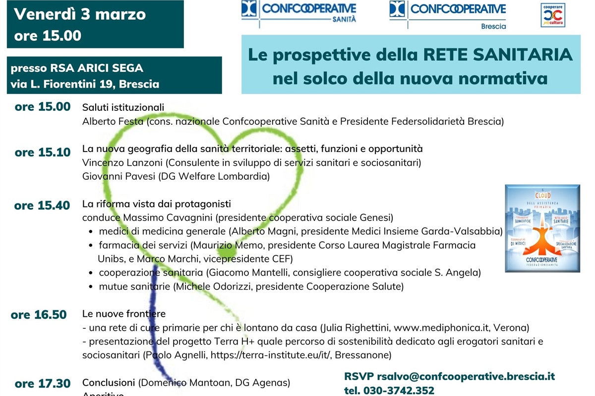 Sanità, domani il convegno a Brescia sulla nuova normativa