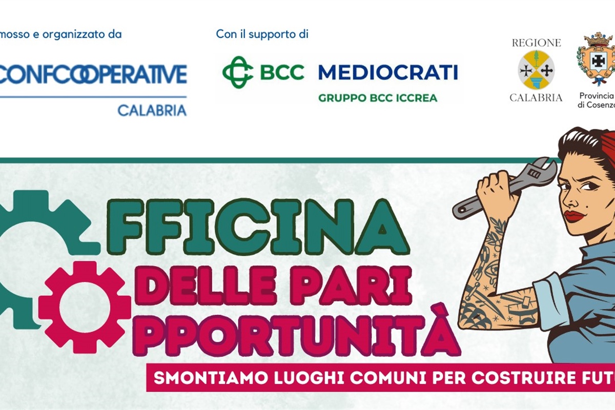 Il 12 Maggio a Cosenza l’Officina delle Pari Opportunità