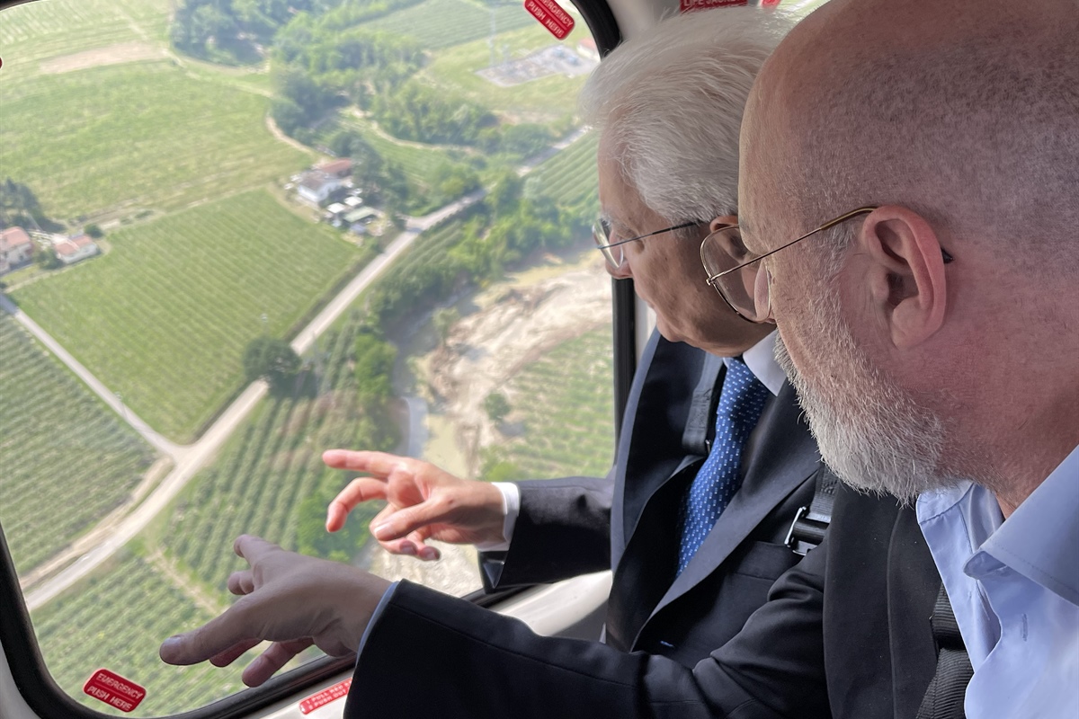 Mattarella in Romagna, Milza: «La ricostruzione sia una priorità nazionale»