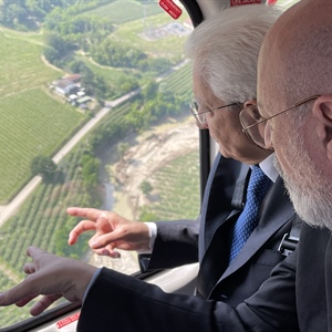 Mattarella in Romagna, Milza: «La ricostruzione sia una priorità nazionale»