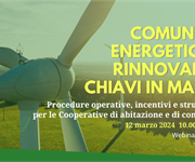 Comunità energetiche, il webinar con Confcooperative Habitat