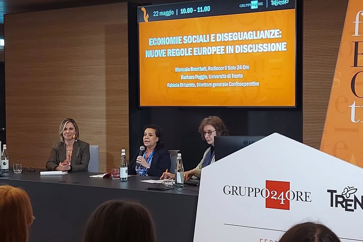 Festival Economia: Di Loreto, da cooperative welfare per 7 milioni di persone, siamo antidoto contro disuguaglianze