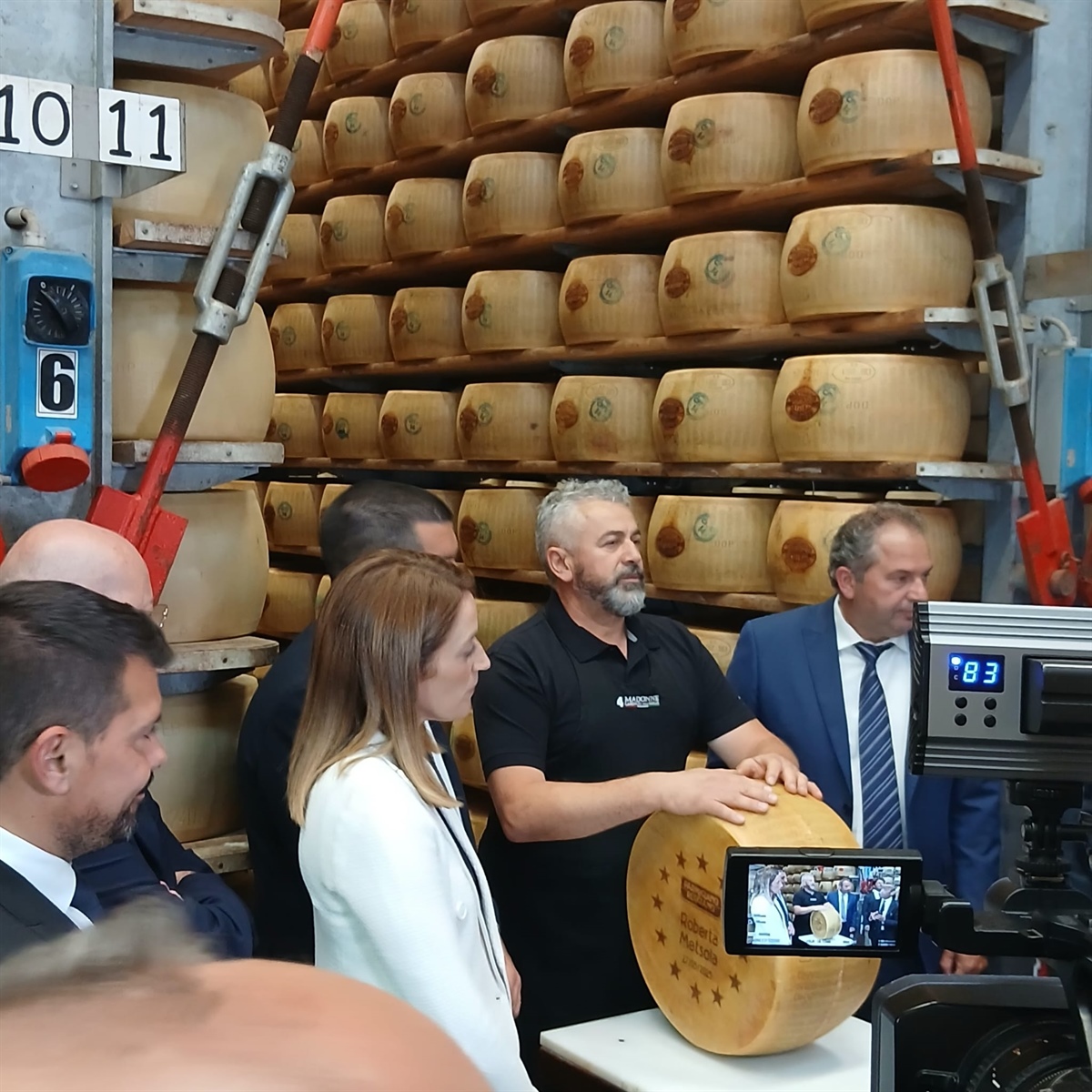 Parmigiano Reggiano, Metsola in visita al Caseificio 4 Madonne