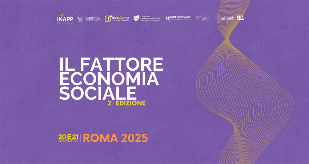 “Il Fattore Economia Sociale”: torna l'appuntamento a Roma