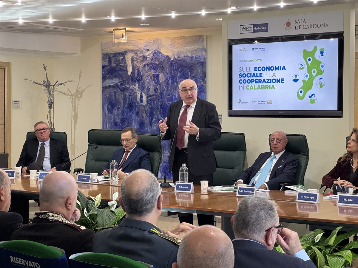Confcooperative Calabria presenta il primo rapporto sull'economia sociale e la cooperazione