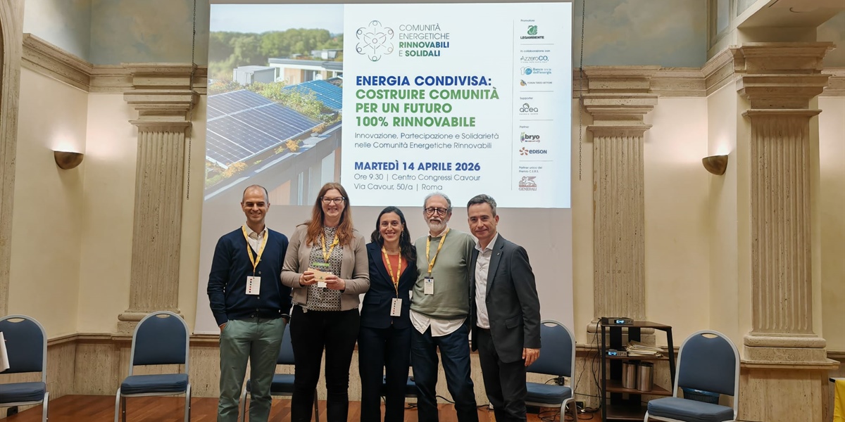 Energia, alla cooperativa KönCeRT il premio "Comunità Energetiche Rinnovabili e Solidali 2026"