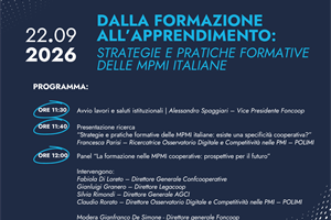 Formazione e futuro delle MPMI cooperative, l'evento promosso da Foncoop