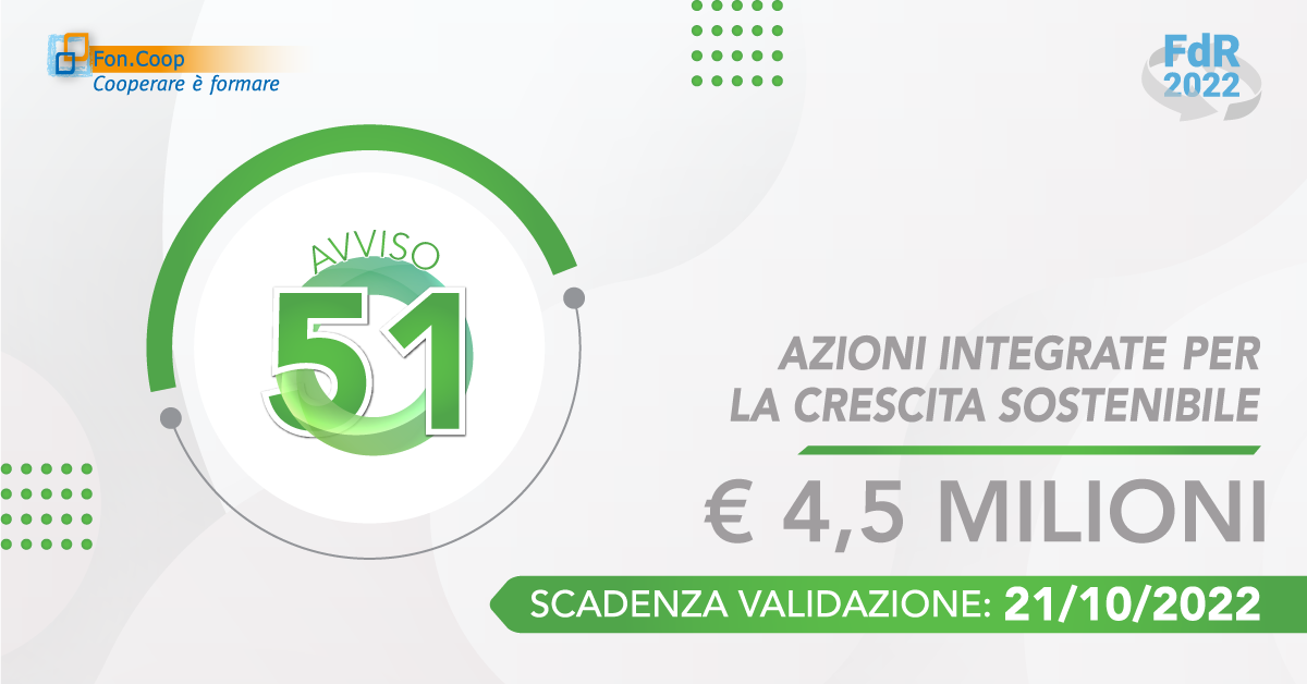 Formazione, da Fon.Coop avviso da 4,5 mln per la sostenibilità