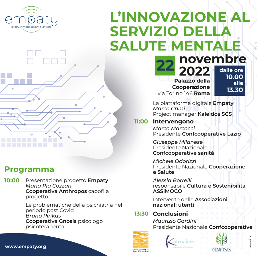 ‘Empaty Digital Psichological Support’, la nuova piattaforma digitale sulla salute mentale