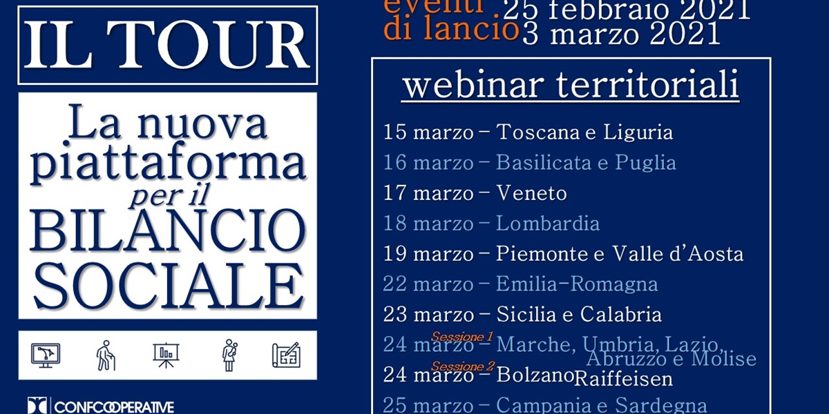 Bilancio sociale, 10 webinar per conoscere la nuova piattaforma di Federsolidarietà
